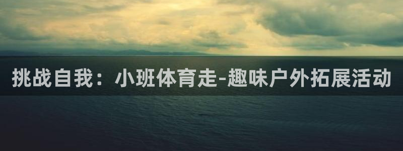 熊猫体育平台：挑战自我：小班体育走-趣味户外拓展活动